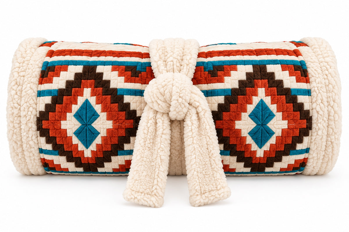 Heritage Heated Robe, rolled up