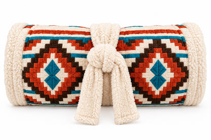 Heritage Heated Robe, rolled up