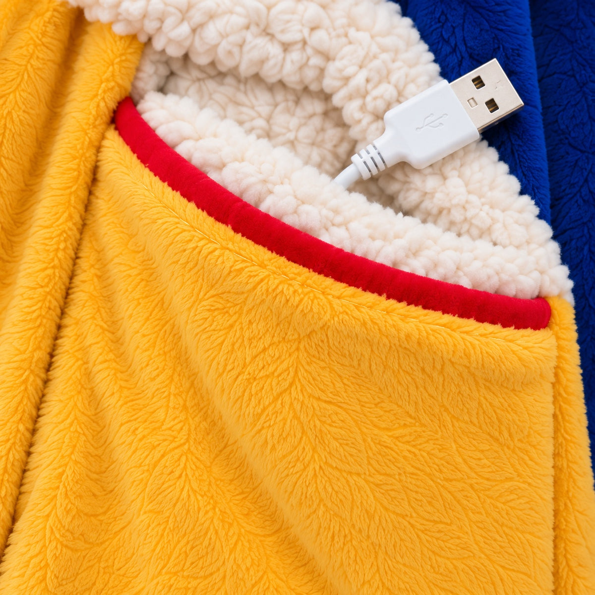 Snow Princess Heated Robe, USB plug in the pocket