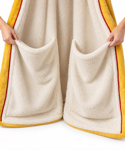 Snow Princess Heated Robe, foot pockets