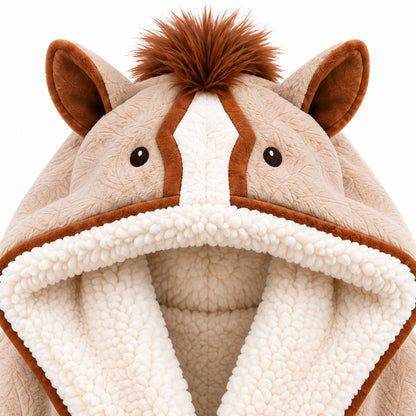 Equestrian Heated Robe, hood